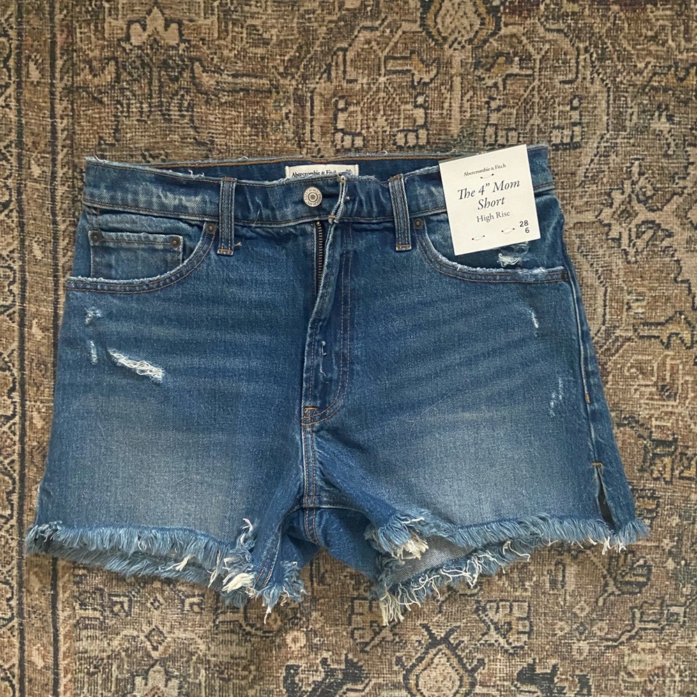 A&F High Rise 4” Mom Shorts | NWT | sz 28/6